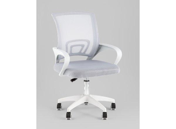 Кресло офисное TopChairs Simple SN серый пластик белый