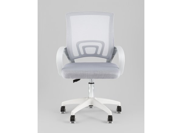 Кресло офисное TopChairs Simple SN серый пластик белый