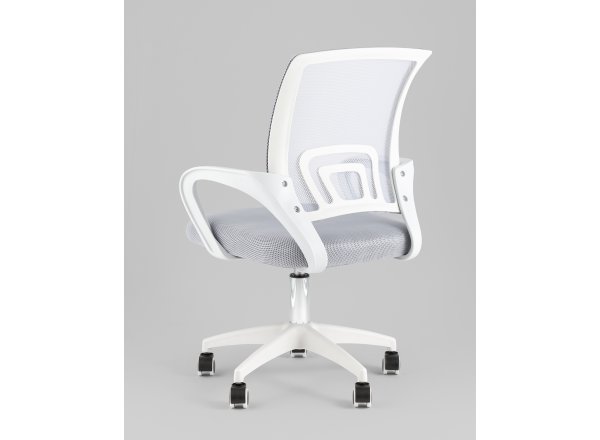 Кресло офисное TopChairs Simple SN серый пластик белый фото 6