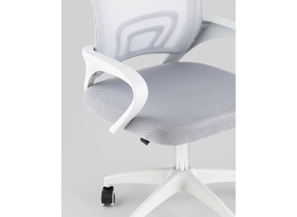 Кресло офисное TopChairs Simple SN серый пластик белый фото 8