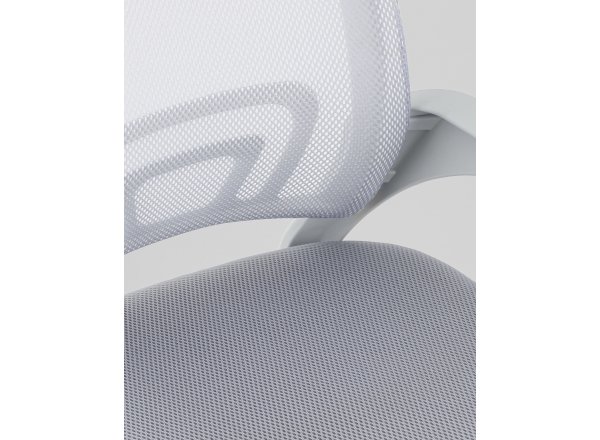 Кресло офисное TopChairs Simple SN серый пластик белый фото 9