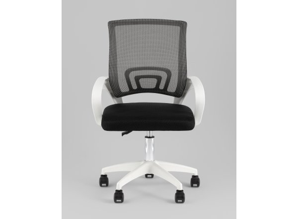 Кресло офисное TopChairs Simple SN черный пластик белый