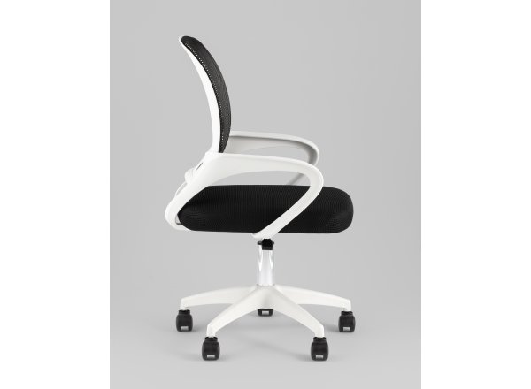 Кресло офисное TopChairs Simple SN черный пластик белый
