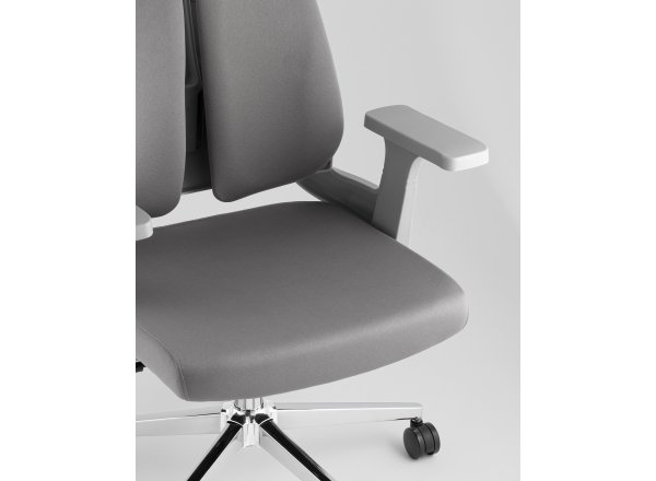 Кресло офисное TopChairs Kineo серый фото 12