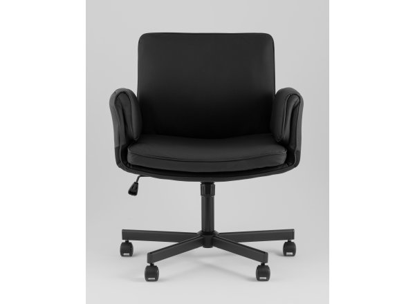 Кресло офисное TopChairs Foldo с откидными подлокотниками черное