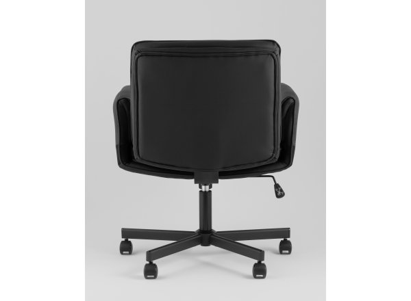 Кресло офисное TopChairs Foldo с откидными подлокотниками черное фото 9