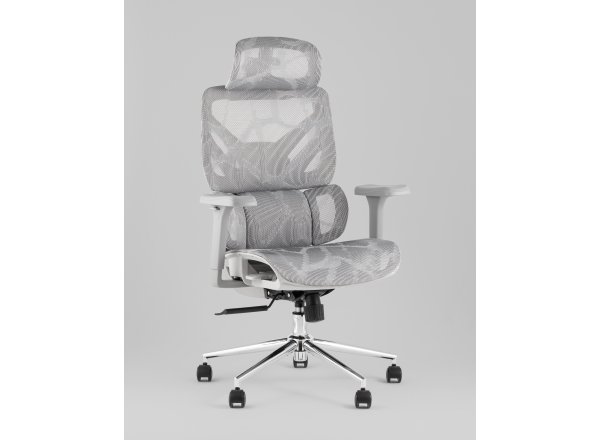 Кресло офисное TopChairs Structo серая сетка