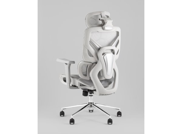 Кресло офисное TopChairs Structo серая сетка фото 6