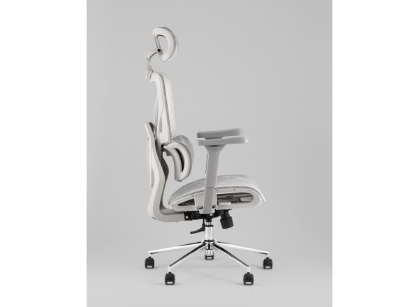 Кресло офисное TopChairs Structo серая сетка фото 8