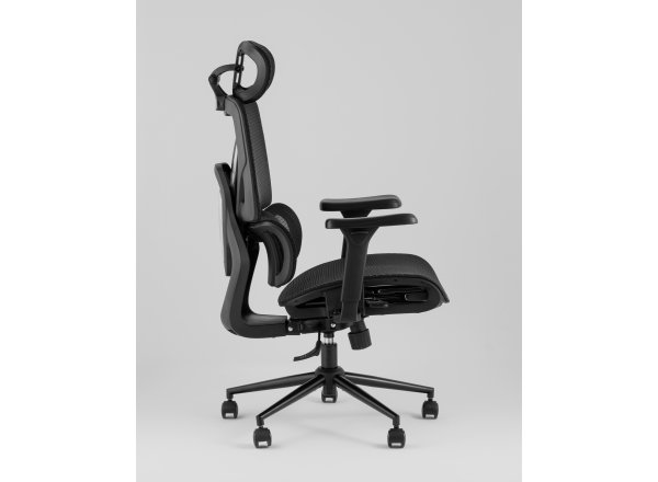 Кресло офисное TopChairs Structo черная сетка фото 11