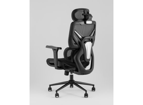 Кресло офисное TopChairs Structo черная сетка фото 12