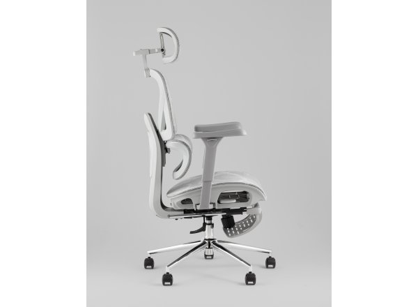 Кресло офисное TopChairs Vertus серая сетка фото 9