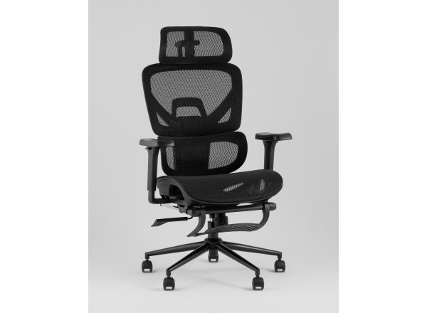 Кресло офисное TopChairs Vertus черная сетка