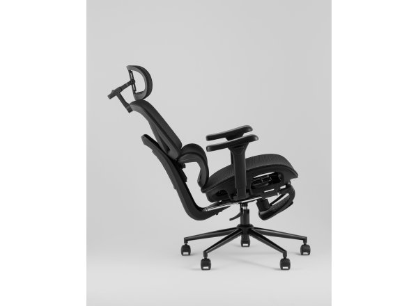 Кресло офисное TopChairs Vertus черная сетка фото 6