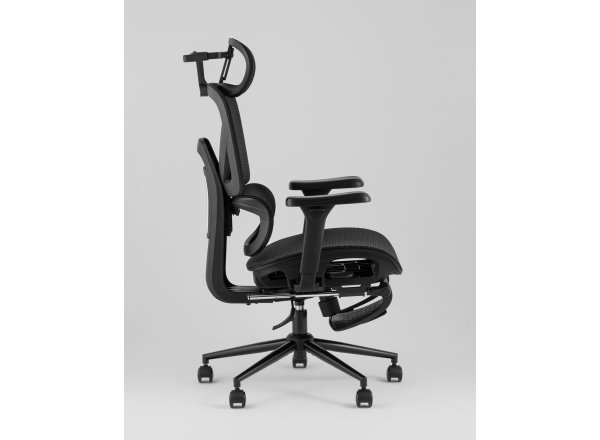 Кресло офисное TopChairs Vertus черная сетка фото 8