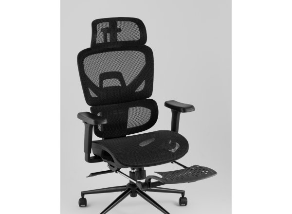 Кресло офисное TopChairs Vertus черная сетка фото 10