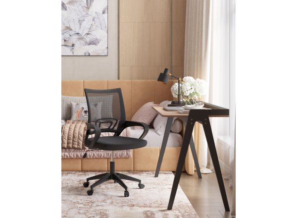 Кресло офисное TopChairs Simple SN черный фото 12