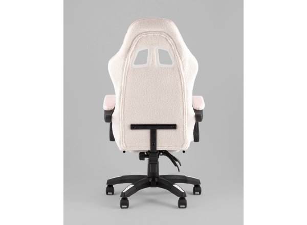 Кресло спортивное TopChairs MG-7019 букле бело-розовый
