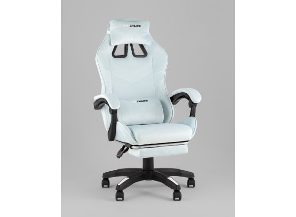 Кресло спортивное TopChairs MG-7019 велюр светло-голубой