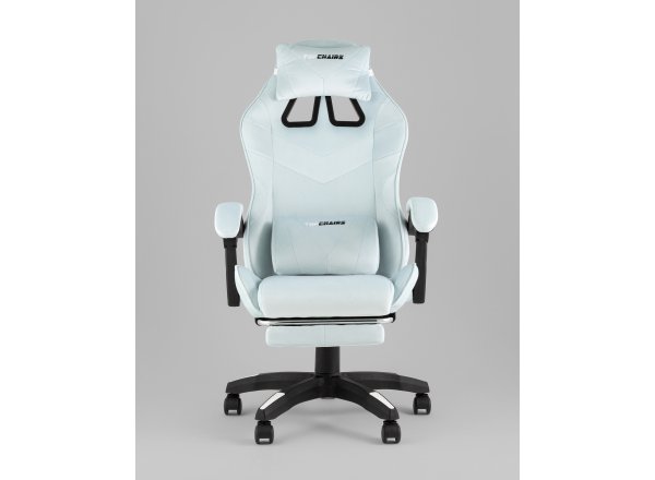 Кресло спортивное TopChairs MG-7019 велюр светло-голубой