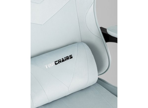 Кресло спортивное TopChairs MG-7019 велюр светло-голубой фото 19