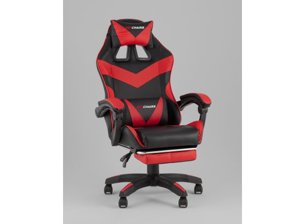Кресло спортивное TopChairs MG-7019 черно-красный