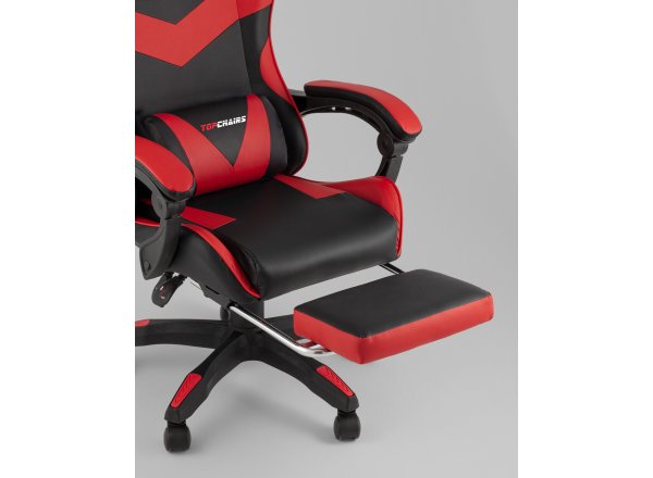 Кресло спортивное TopChairs MG-7019 черно-красный фото 12