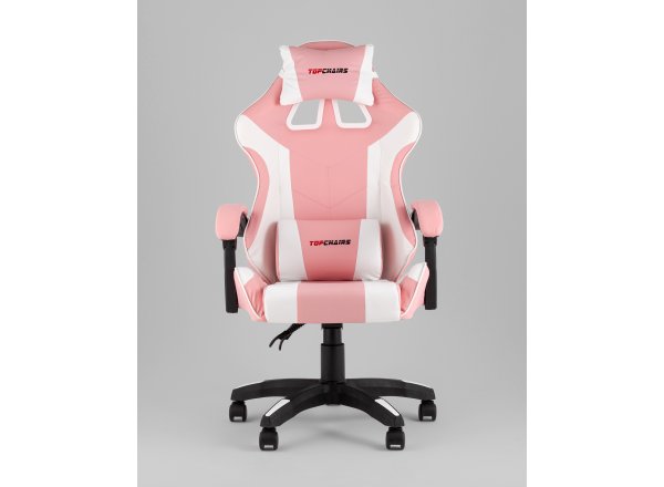 Кресло спортивное TopChairs MG-7035 розово-белый