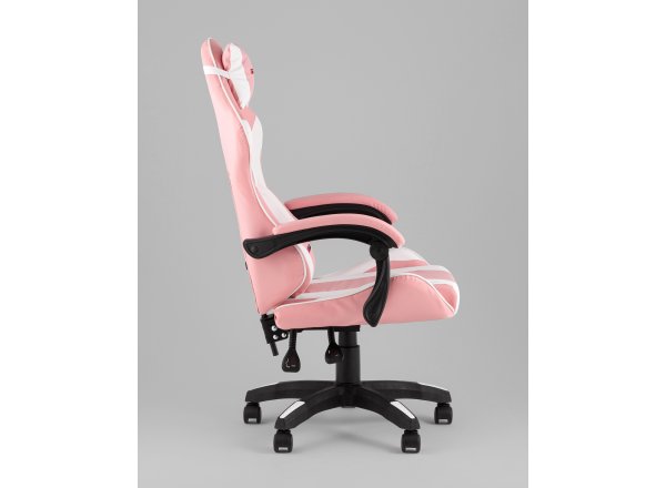 Кресло спортивное TopChairs MG-7035 розово-белый