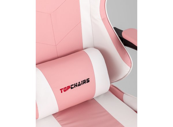 Кресло спортивное TopChairs MG-7035 розово-белый фото 16