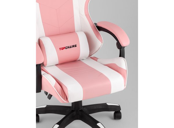 Кресло спортивное TopChairs MG-7035 розово-белый фото 17