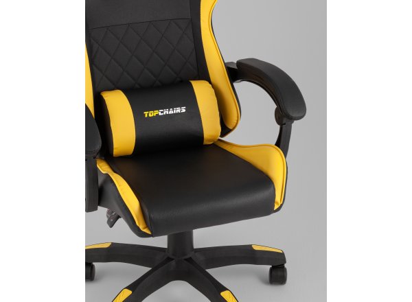 Кресло спортивное TopChairs MG-7043 черно-жёлтый фото 9