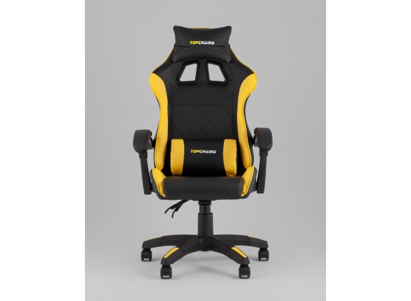 Кресло спортивное TopChairs MG-7043 черно-жёлтый