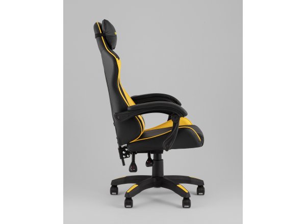 Кресло спортивное TopChairs MG-7043 черно-жёлтый