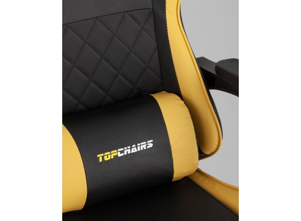 Кресло спортивное TopChairs MG-7043 черно-жёлтый фото 17