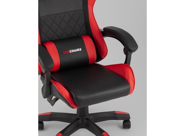 Кресло спортивное TopChairs MG-7043 черно-красный фото 9