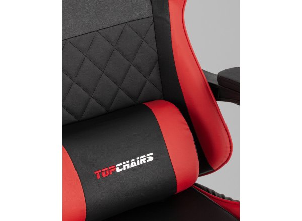 Кресло спортивное TopChairs MG-7043 черно-красный фото 17