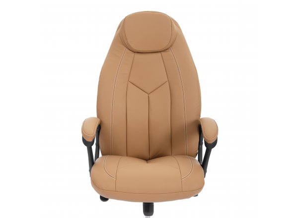 Кресло Босс Люкс/Boss Lux (26) хром экокожа LUX Classic 18-13, св.-коричневый фото 8