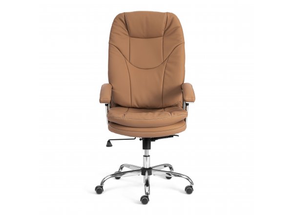 Кресло Софти Люкс/Softy Lux Экокожа LUX Classic 18-13, св.-коричневый фото 7