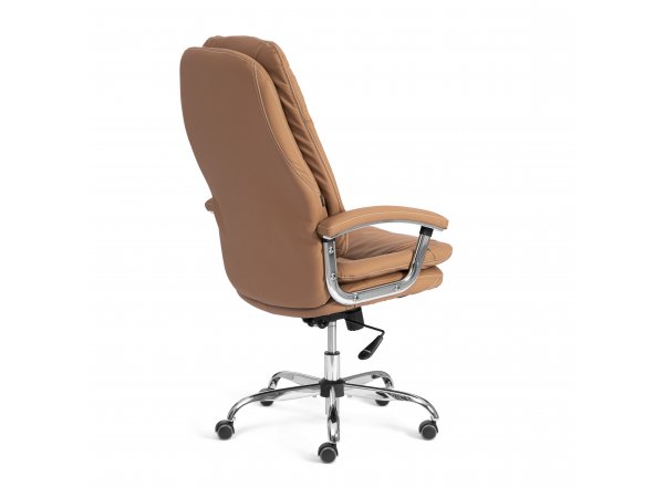 Кресло Софти Люкс/Softy Lux Экокожа LUX Classic 18-13, св.-коричневый фото 15