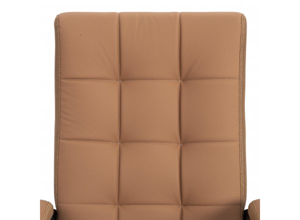 Кресло Тренди/Trendy (22) кож/зам/ткань, св.-коричневый/бронзовый, 13/21 фото 9