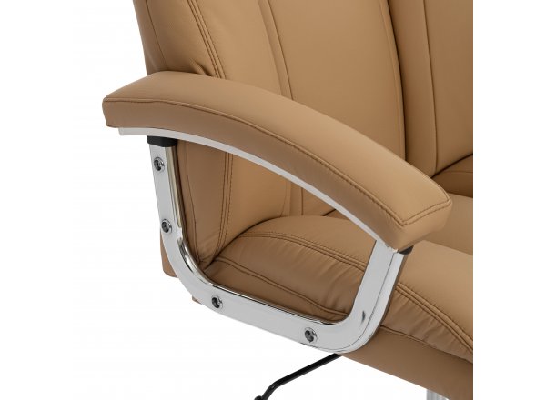 Кресло Траст Люкс/Trust Lux Экокожа LUX Classic 18-13, св.-коричневый фото 3
