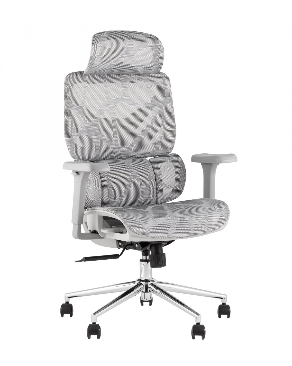 Кресло офисное TopChairs Structo серая сетка