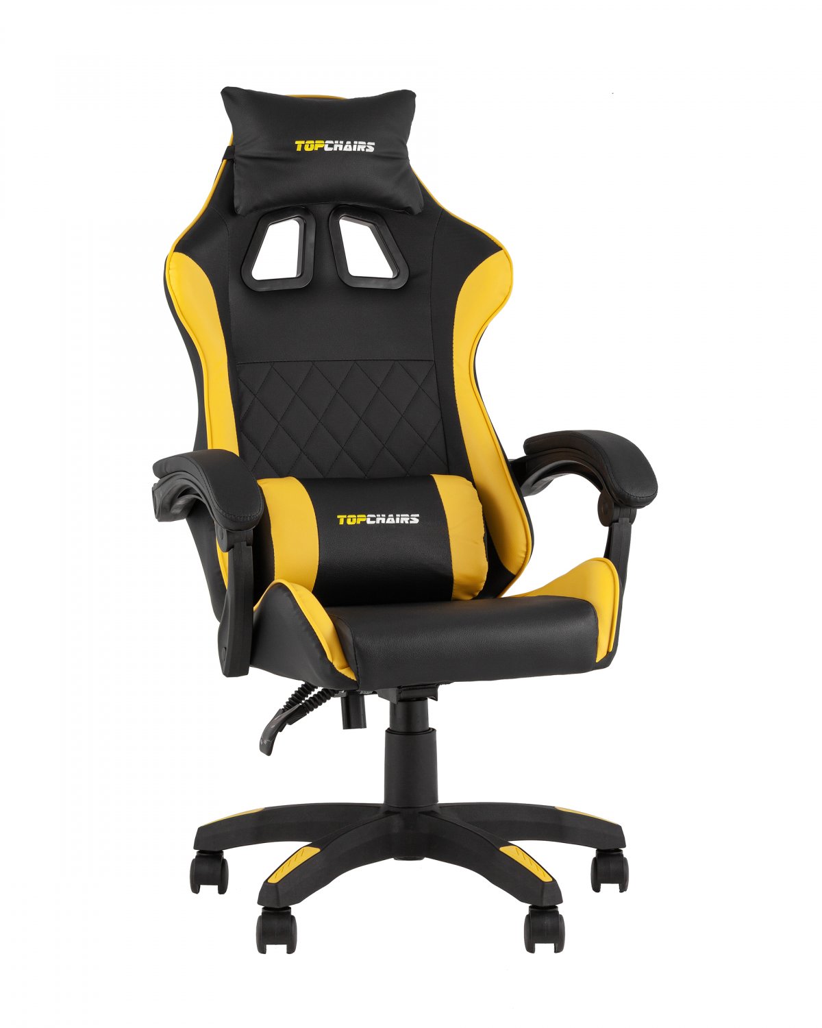 Кресло спортивное TopChairs MG-7043 черно-жёлтый