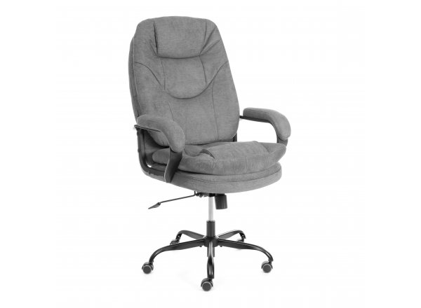 Кресло COMFORT Lux (22) metalBL ткань, серый, KUB 05