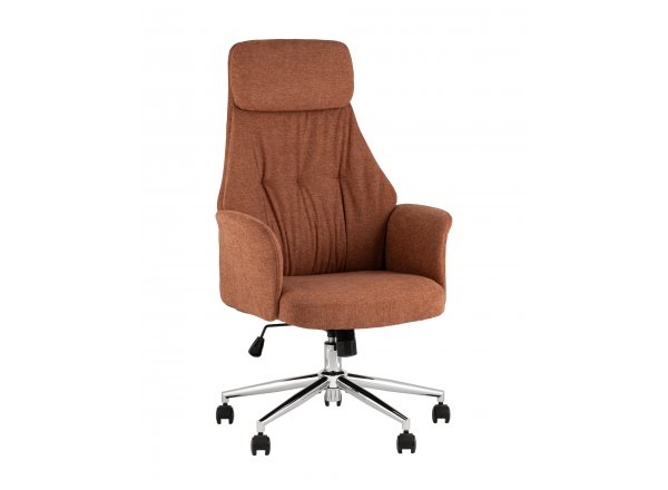 Кресло офисное TopChairs Neoma терракотовый ткань