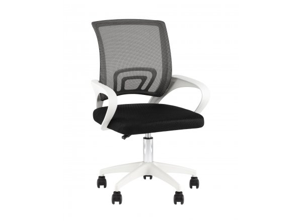 Кресло офисное TopChairs Simple SN черный пластик белый