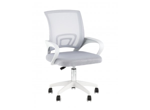 Кресло офисное TopChairs Simple SN серый пластик белый