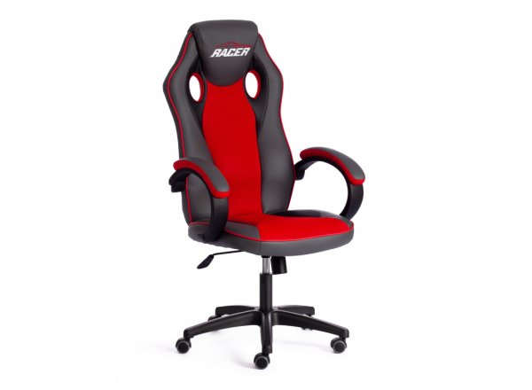 Кресло RACER GT new металлик/красный