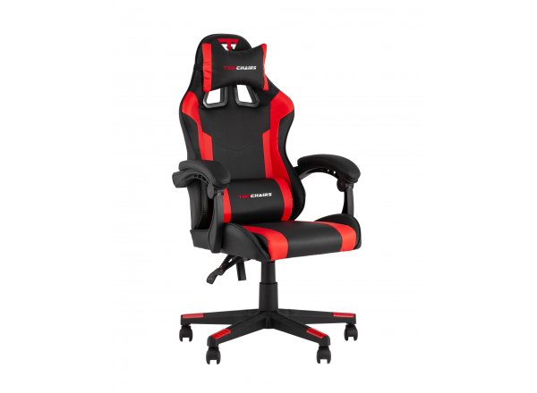 Кресло спортивное TopChairs Commander черно-красный